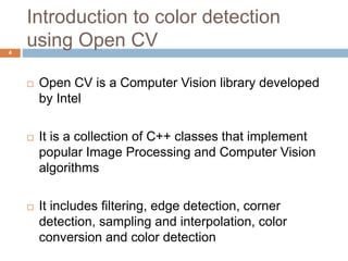 color detection using open cv | PPTX