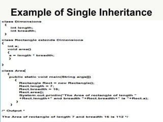 Page 5
Example of Single Inheritance
 