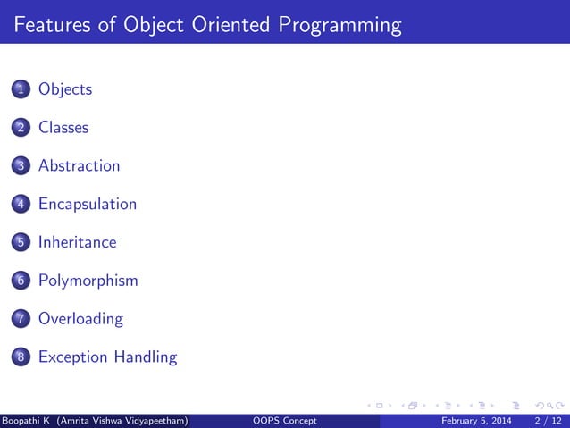 C++ OOPS Concept