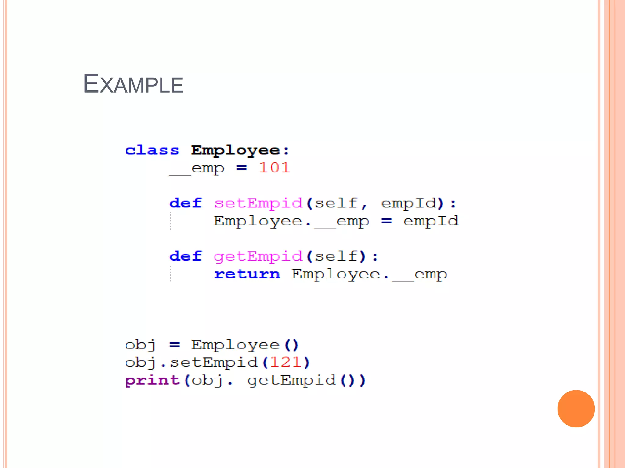 object oriented programming(PYTHON) | PPT
