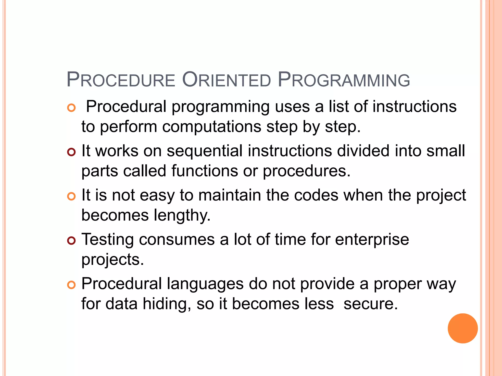 object oriented programming(PYTHON) | PPT