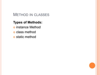 object oriented programming(PYTHON) | PPT