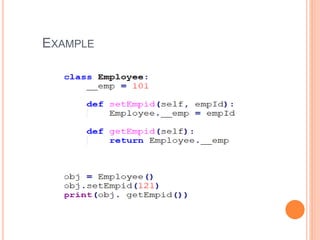 object oriented programming(PYTHON) | PPT