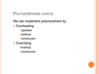object oriented programming(PYTHON) | PPT