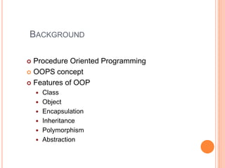object oriented programming(PYTHON) | PPT