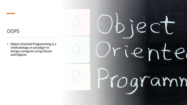 Object Oriented Programming ppt presentation | PPT