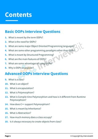 oops.pdf | Programming Languages | Computing