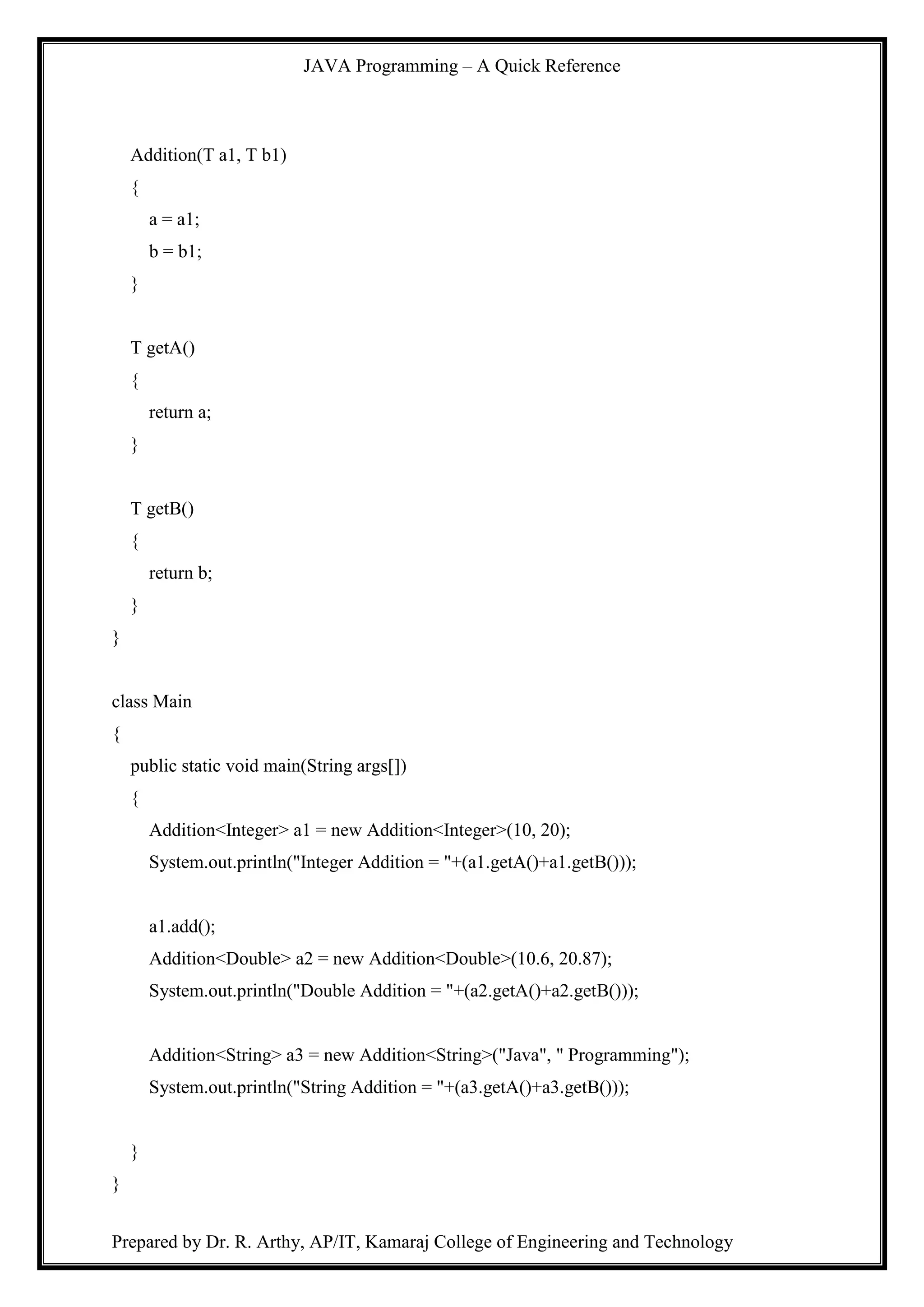 OOPs - JAVA Quick Reference.pdf