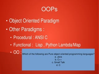 Object Oriented Programming : Part 2 | PPT
