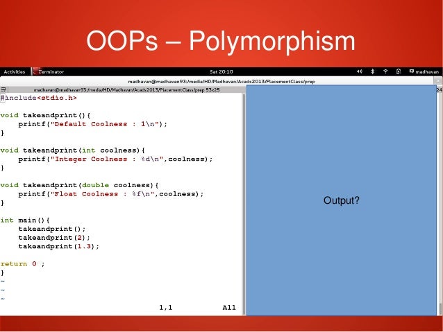 Object Oriented Programming : Part 2
