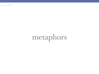 metaphors
一
 