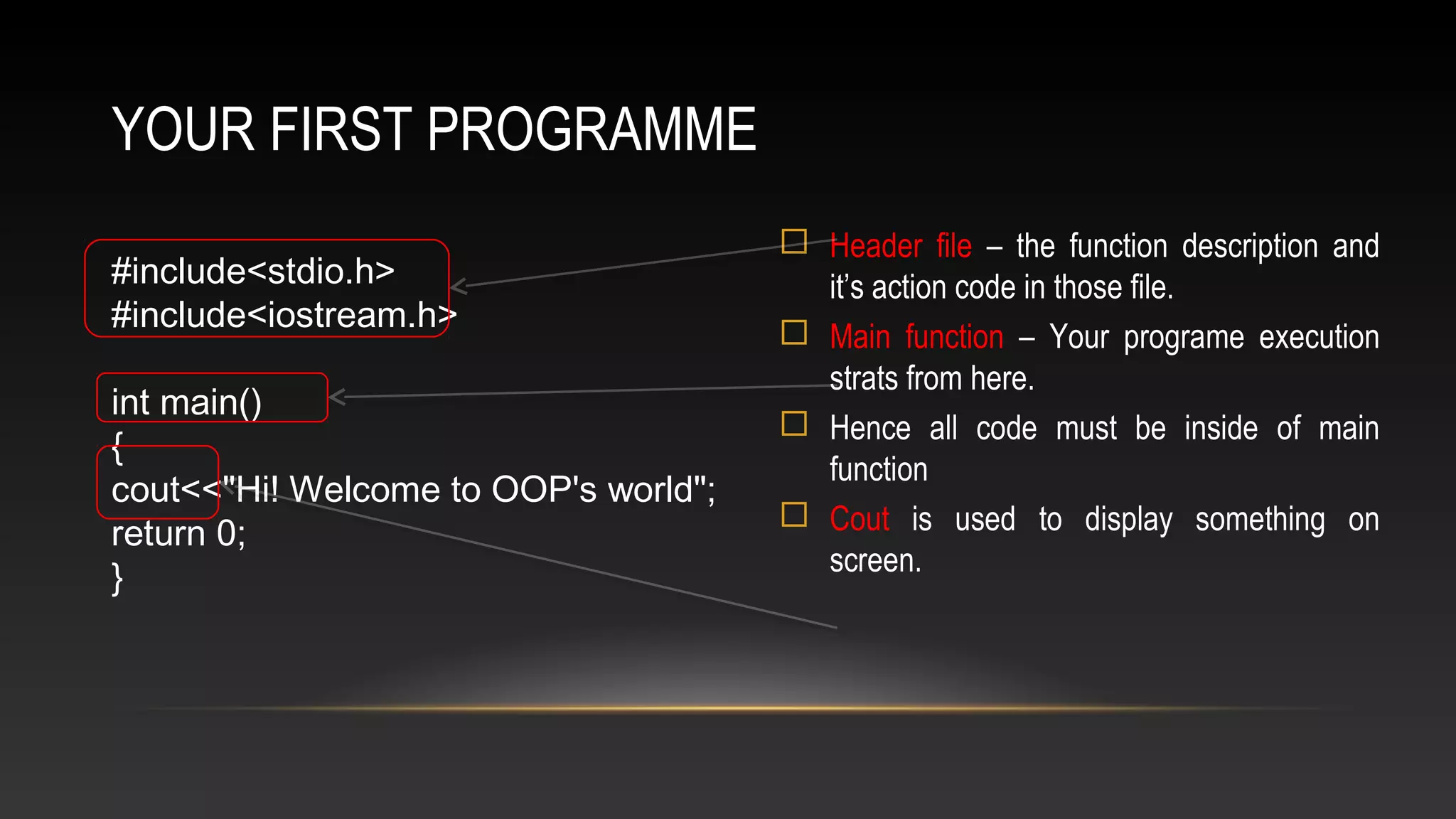 Oops and c fundamentals | PPT