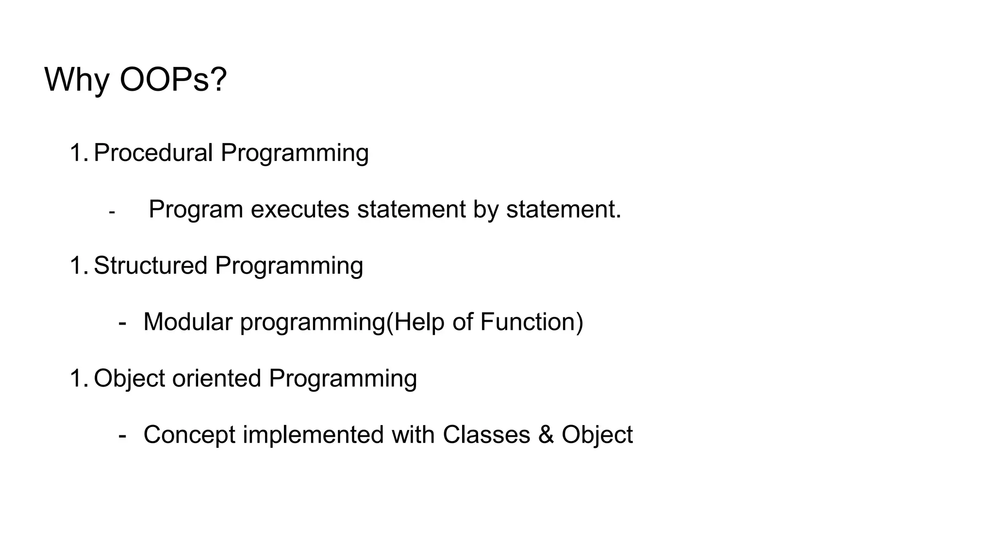 Object Oriented Programming - Basic Concepts | PPT