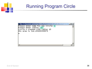 3838
Running Program Circle
End of Section
 