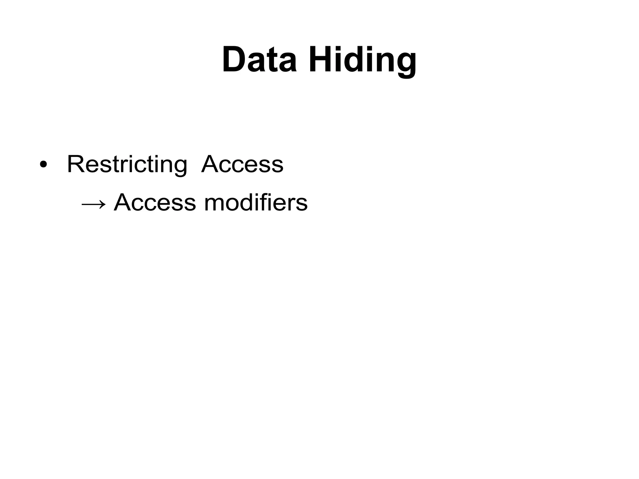 Object oriented principles | PPT