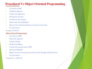 Oops concepts || Object Oriented Programming Concepts in Java | PDF