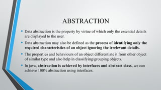 OOPS (Object Oriented Programming System) CONCEPTS | PPT