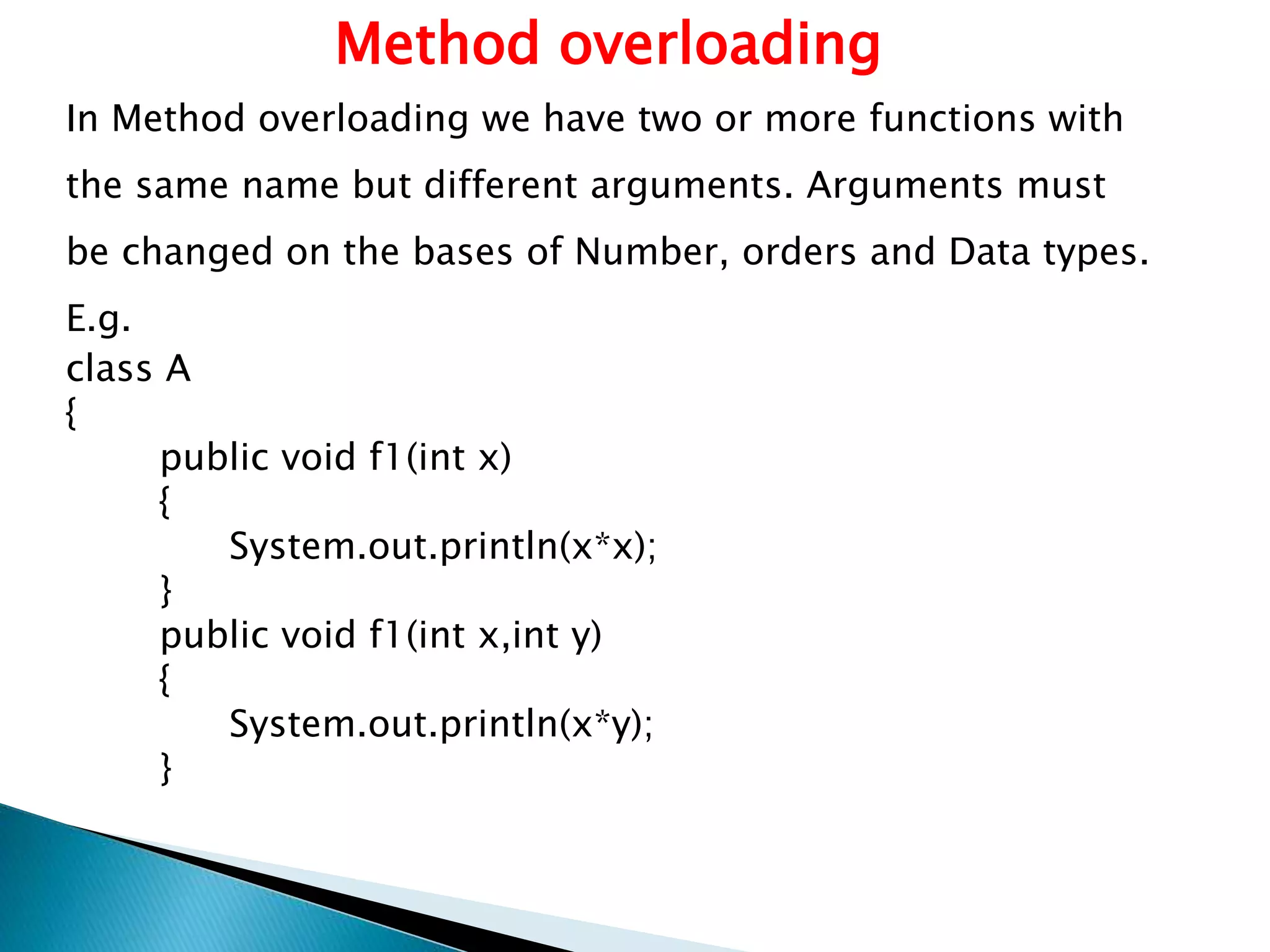 oops concept in java | object oriented programming in java | PPTX