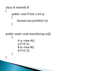 oops concept in java | object oriented programming in java | PPT