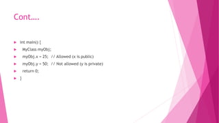 OOPs & C++ UNIT 3 | PPTX