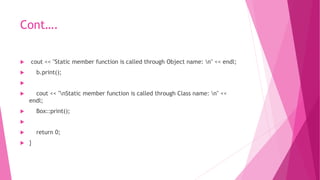 OOPs & C++ UNIT 3 | PPTX