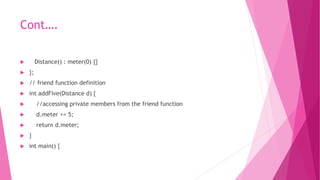 OOPs & C++ UNIT 3 | PPTX