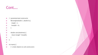 OOPs & C++ UNIT 3 | PPTX