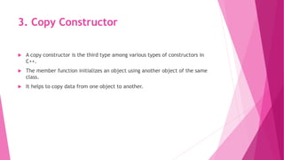 OOPs & C++ UNIT 3 | PPTX