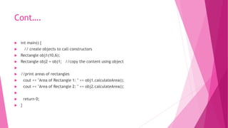 OOPs & C++ UNIT 3 | PPTX