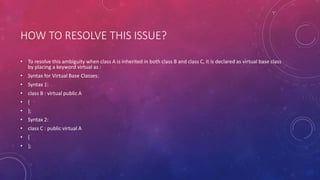 OOPS & C++(UNIT 4) | PPTX