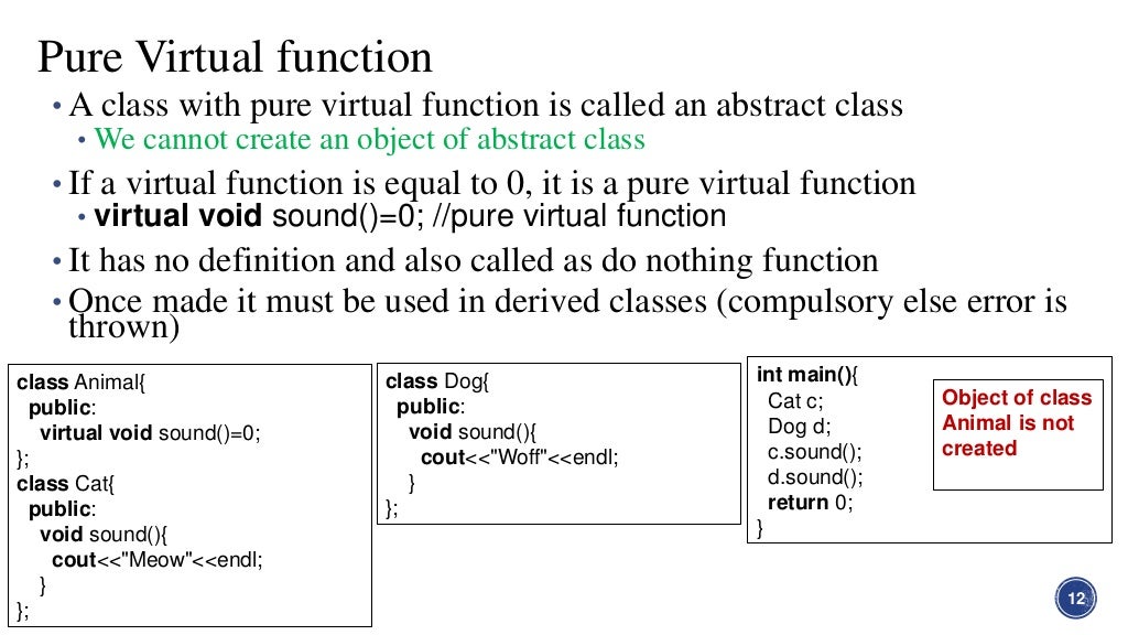 Polymorphism in C++
