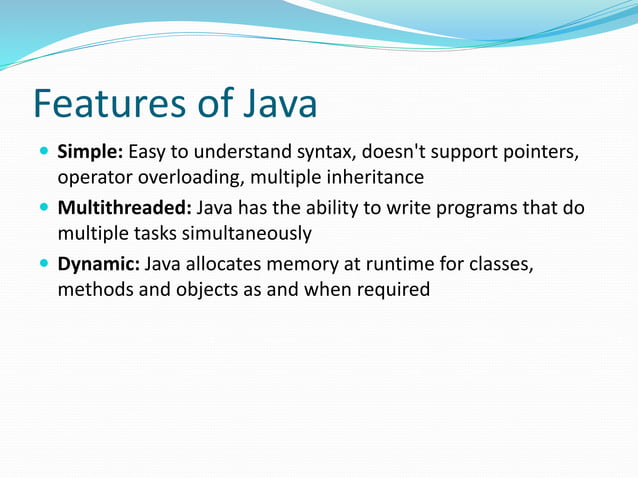 OOPS in Java | PPT