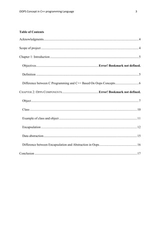 Oops concepts in c++ documentation | PDF