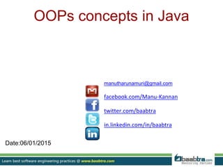 Oops in java | PPT