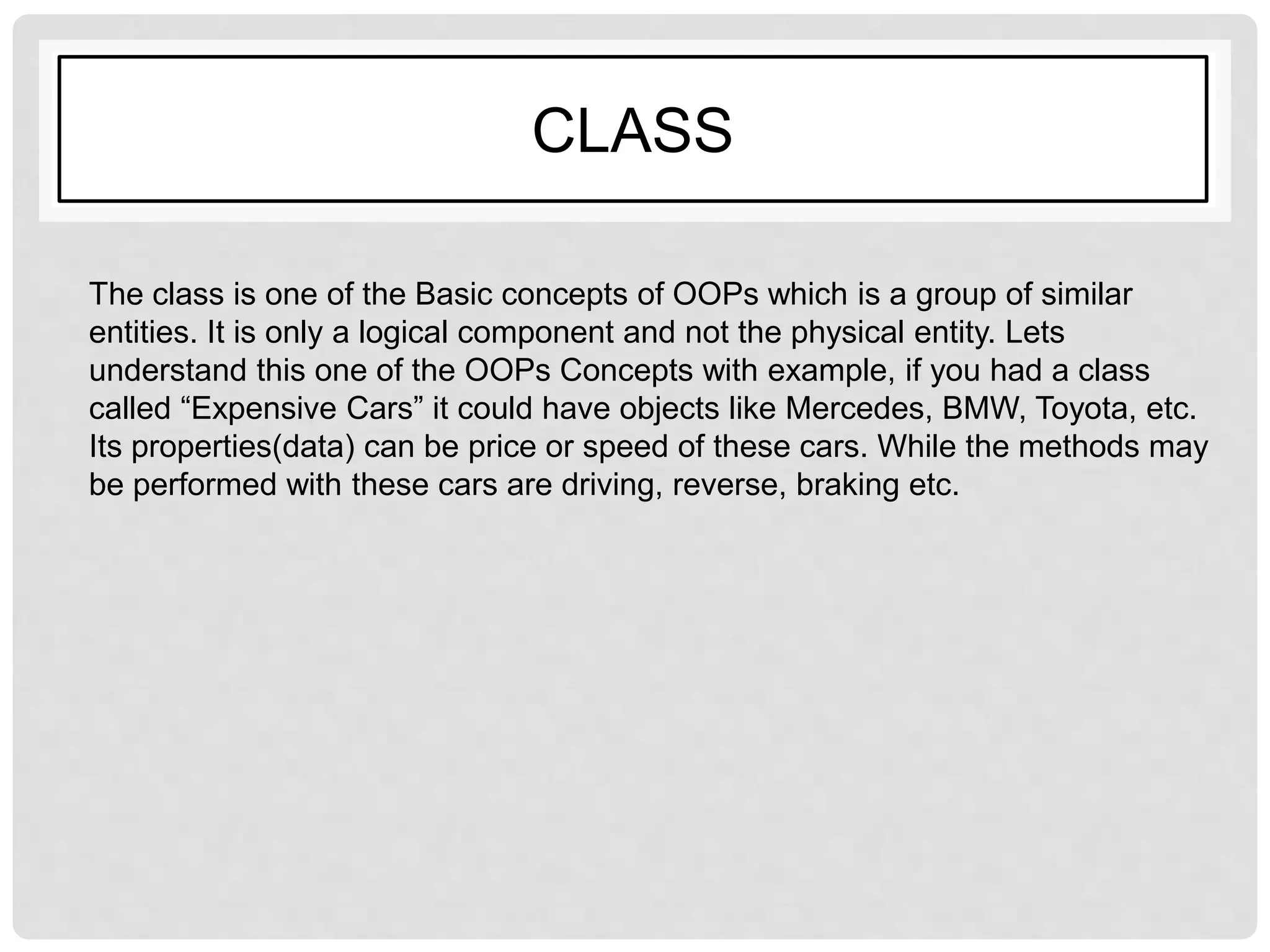OOPS In JAVA.pptx | Programming Languages | Computing
