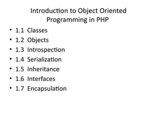Comprehensive Introduction to Object Oriented Programming in PHP ...