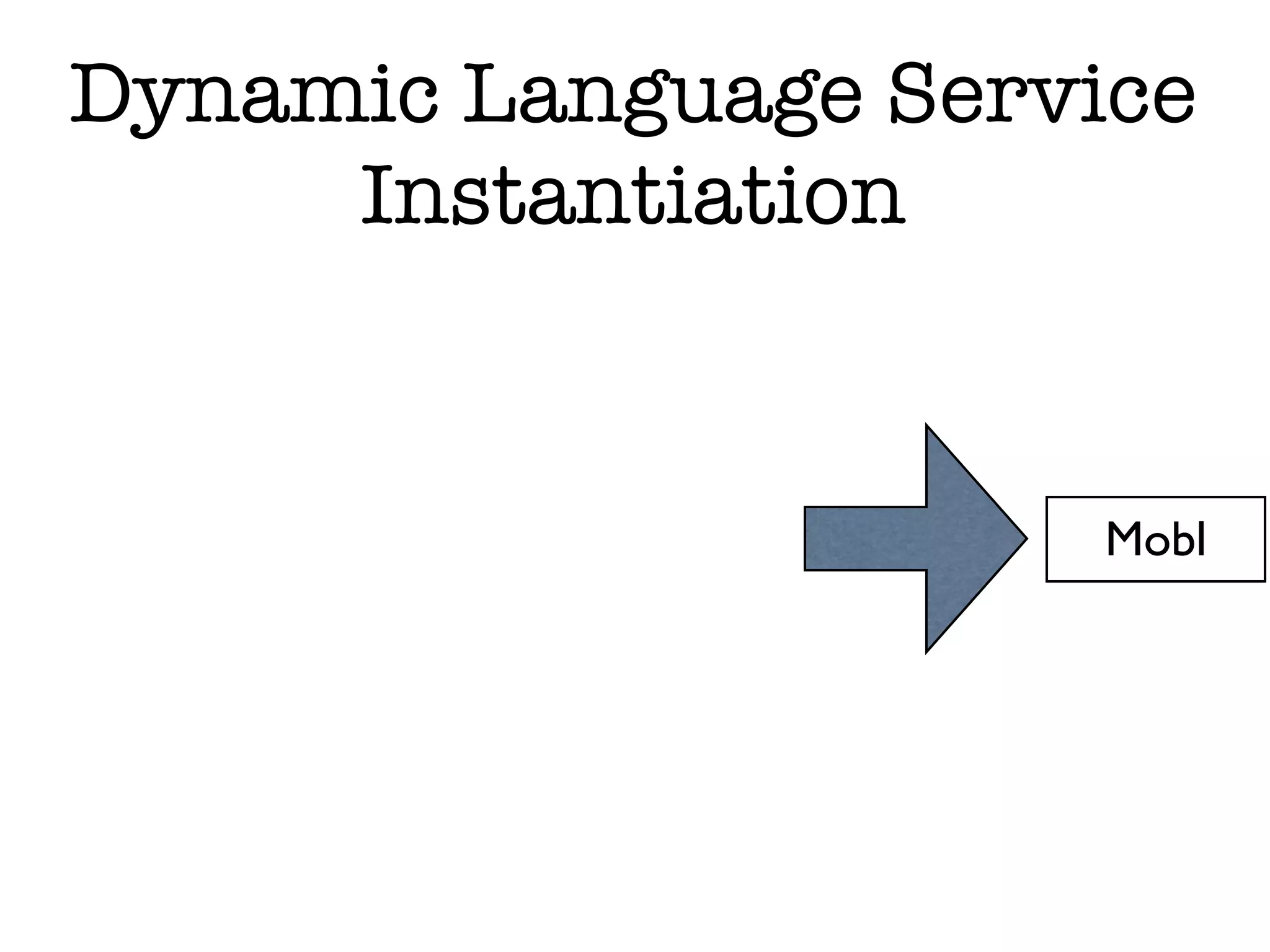 Dynamic Language Service Instantiation Mobl 