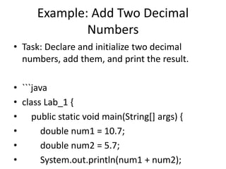 OOPS_Lab_Summaries this is a whole summary of oop lab | PPT
