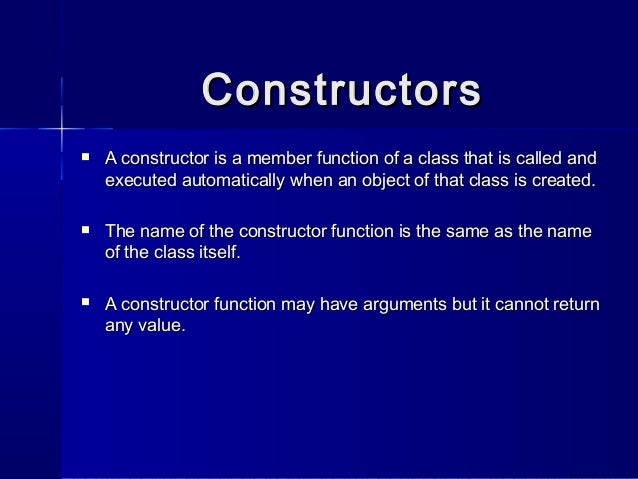 Oop Constructor Destructors Constructor Overloading lecture 2