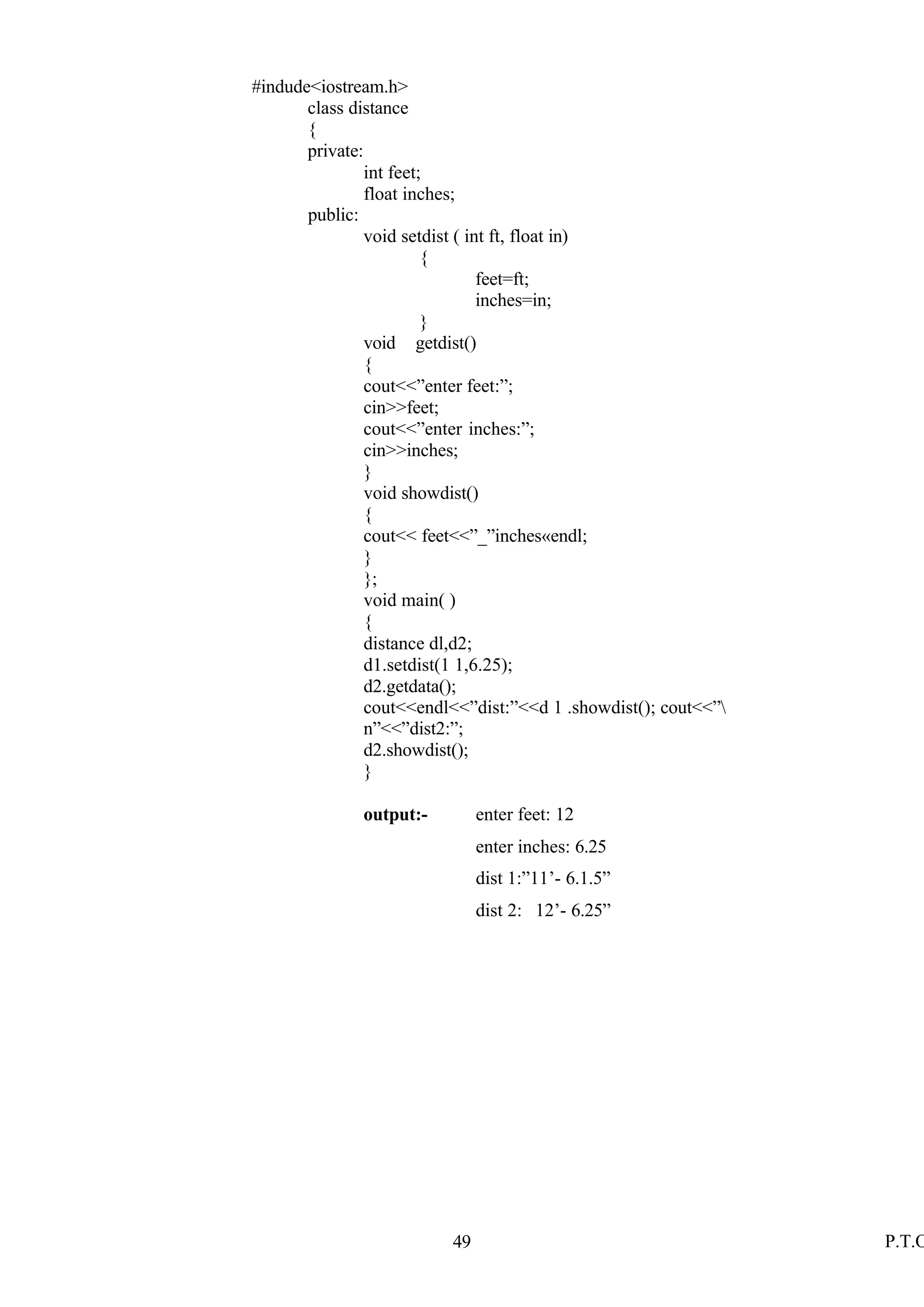LECTURE NOTES ON Object Oriented Programming Using C++ | PDF | Free ...