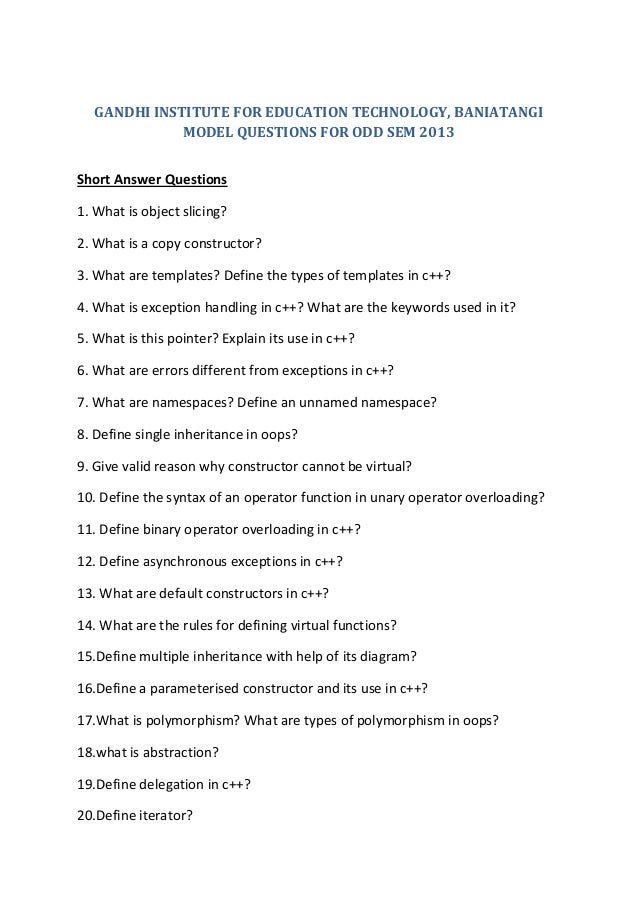 define question
