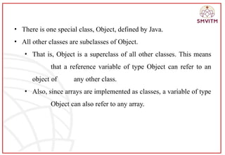 ObjectOrientedProgrammingSystem with java module3 | PPTX