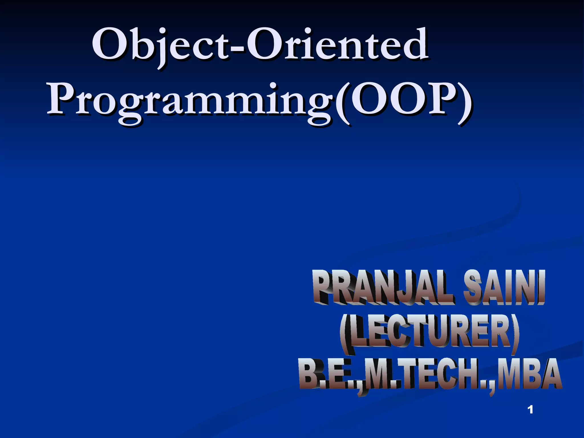 Oops ppt | PPT image.