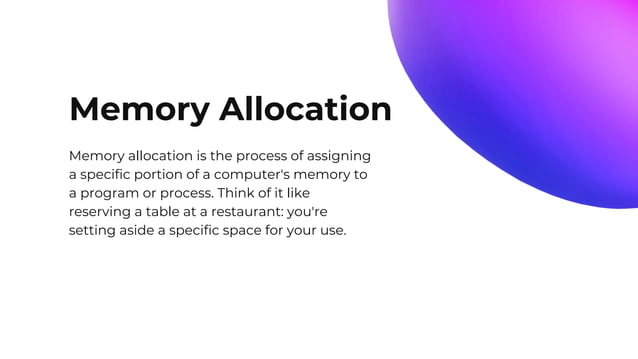 OOPs C++ PPT using the topic static and dynamic allocation | PPT