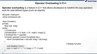 Comprehensive Introduction to Object-Oriented Programming in C++ | PPTX