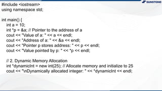 Comprehensive Introduction to Object-Oriented Programming in C++ | PPTX