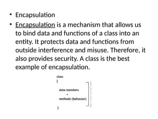 OOP in C++ – Complete Unit 1 Guide with Examples & Key Concepts | PPTX