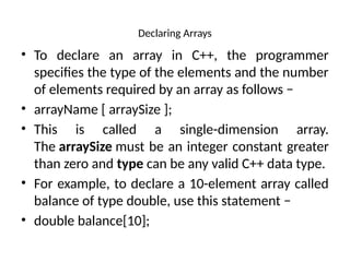OOP in C++ – Complete Unit 1 Guide with Examples & Key Concepts | PPTX