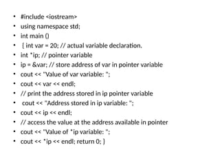 OOP in C++ – Complete Unit 1 Guide with Examples & Key Concepts | PPTX