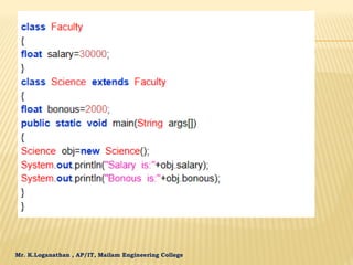 Mr. K.Loganathan , AP/IT, Mailam Engineering College
 